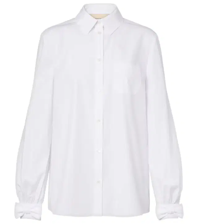 Valentino Bow-detail cotton poplin shirt