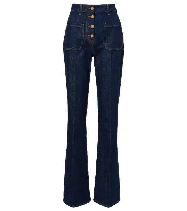 High-rise flared jeans