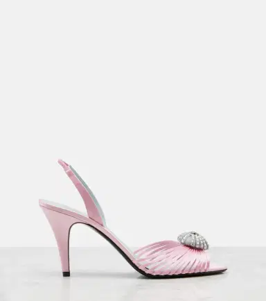 Valentino Garavani Caur Royal satin slingback sandals | Thumbnail 2 Valentino Garavani Caur Royal satin slingback sandals | Thumbnail 2