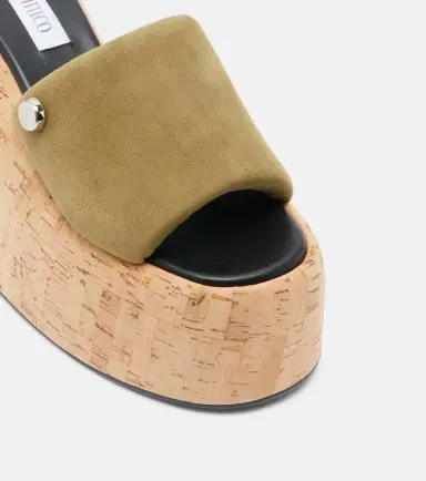 The Attico Mochi suede platform slides | Thumbnail 4 The Attico Mochi suede platform slides | Thumbnail 4