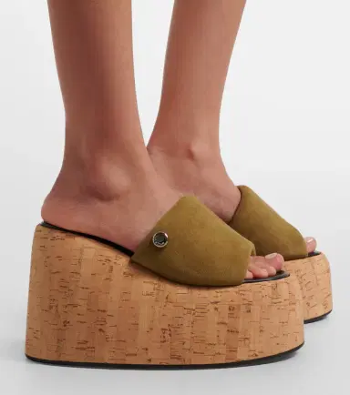 The Attico Mochi suede platform slides | Thumbnail 5 The Attico Mochi suede platform slides | Thumbnail 5