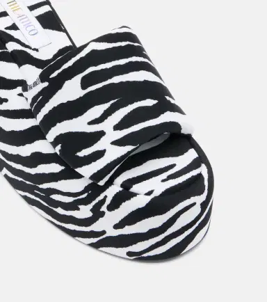 The Attico Mochi zebra-print platform slides | Thumbnail 2 The Attico Mochi zebra-print platform slides | Thumbnail 2