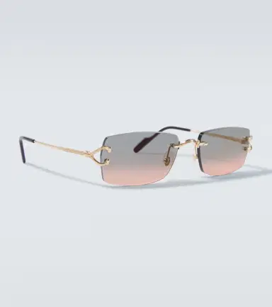 Cartier Eyewear Collection Décor C De Cartier rectangular sunglasses | Thumbnail 2