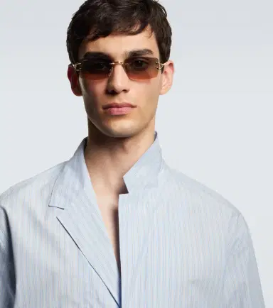 Cartier Eyewear Collection Décor C De Cartier rectangular sunglasses | Thumbnail 4