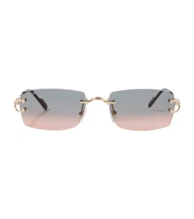 Cartier Eyewear Collection Décor C De Cartier rectangular sunglasses | Thumbnail 1