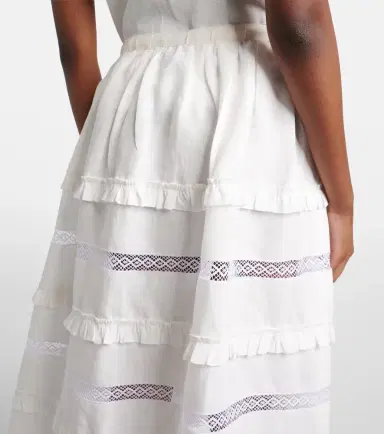 Prada Linen midi skirt | Thumbnail 2