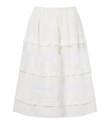 Prada Linen midi skirt | Thumbnail 1