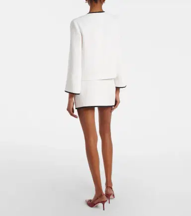 Valentino Cotton tweed miniskirt | Thumbnail 4 Valentino Cotton tweed miniskirt | Thumbnail 4