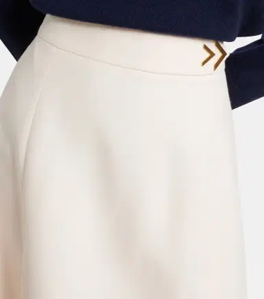 Valentino VGold Crepe Couture midi skirt | Thumbnail 4 Valentino VGold Crepe Couture midi skirt | Thumbnail 4
