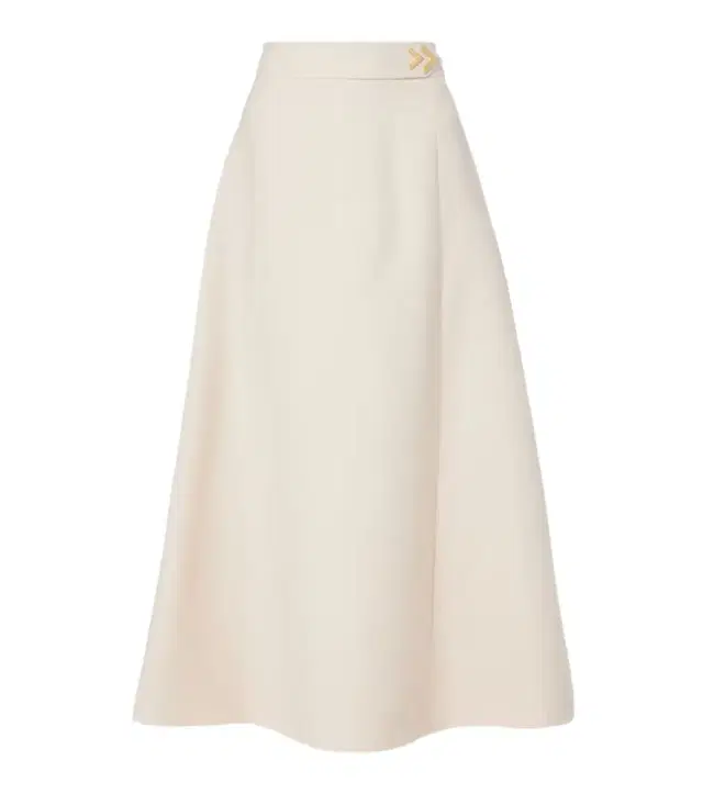 Valentino VGold Crepe Couture midi skirt