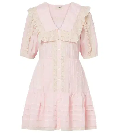 Rixo Dove embroidered cotton voile minidress | Thumbnail 1