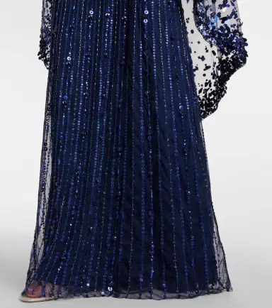 Jenny Packham Caped embellished gown | Thumbnail 4