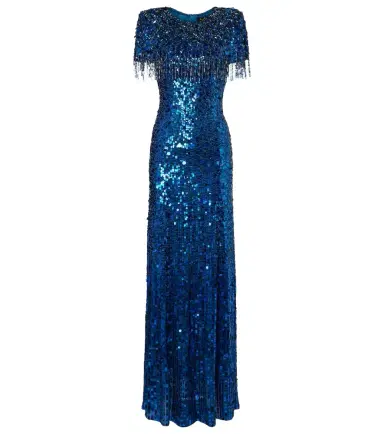 Jenny Packham Embellished fringed gown | Thumbnail 1
