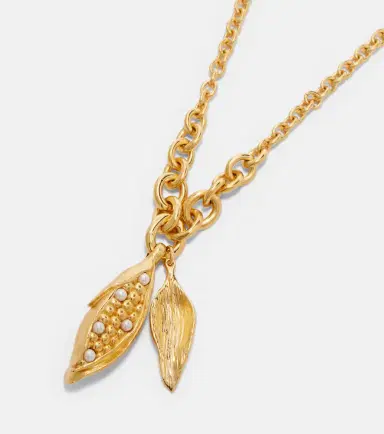 Chloé Chloé Faux pearl-embellished chain necklace | Thumbnail 2