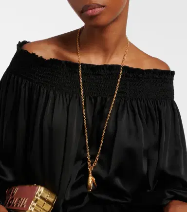 Chloé Chloé Faux pearl-embellished chain necklace | Thumbnail 4