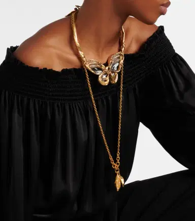 Chloé Chloé Faux pearl-embellished chain necklace | Thumbnail 5