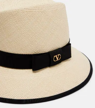 Valentino VLogo straw Panama hat | Thumbnail 2 Valentino VLogo straw Panama hat | Thumbnail 2