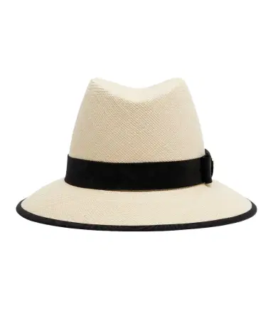 Valentino VLogo straw Panama hat | Thumbnail 1 Valentino VLogo straw Panama hat | Thumbnail 1