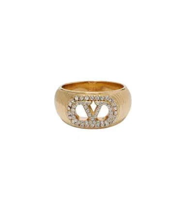 Valentino VLogo Swarovski-embellished ring | Thumbnail 1