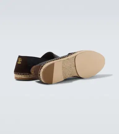 Brunello Cucinelli Suede-trimmed espadrilles | Thumbnail 4 Brunello Cucinelli Suede-trimmed espadrilles | Thumbnail 4