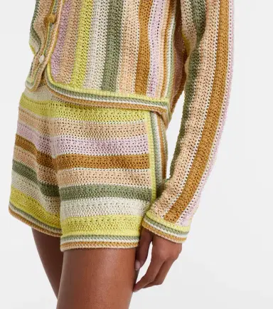Zimmermann Indra striped crochet cotton cardigan | Thumbnail 4
