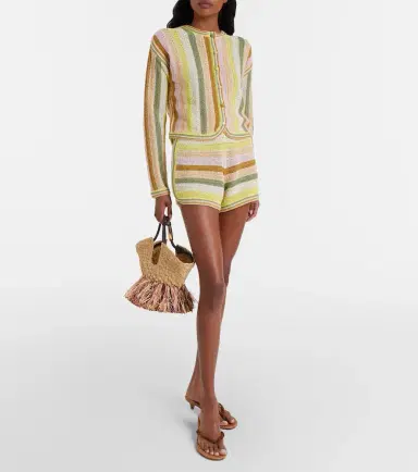 Zimmermann Indra striped crochet cotton cardigan | Thumbnail 6