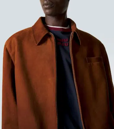 Miu Miu Suede jacket | Thumbnail 3 Miu Miu Suede jacket | Thumbnail 3