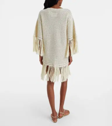 Zimmermann Indra crochet fringed cotton minidress | Thumbnail 5