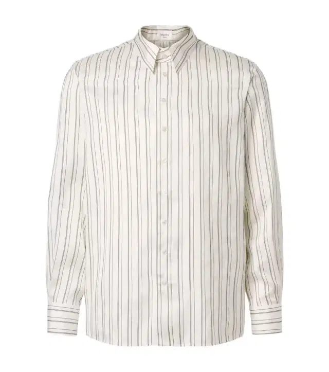 Striped silk shirt
