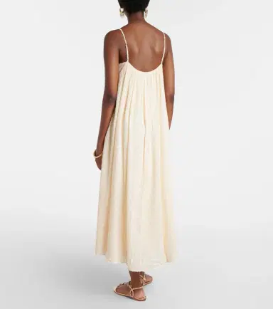 Eres Confidentielle silk and cotton midi dress | Thumbnail 3 Eres Confidentielle silk and cotton midi dress | Thumbnail 3