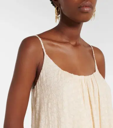Eres Confidentielle silk and cotton midi dress | Thumbnail 4 Eres Confidentielle silk and cotton midi dress | Thumbnail 4