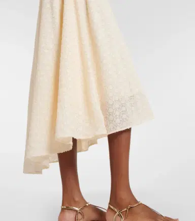 Eres Confidentielle silk and cotton midi dress | Thumbnail 5 Eres Confidentielle silk and cotton midi dress | Thumbnail 5