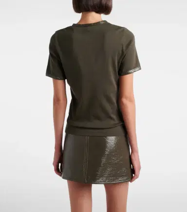 Courrèges Courrèges Logo cotton-blend T-shirt | Thumbnail 2