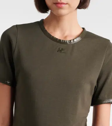 Courrèges Courrèges Logo cotton-blend T-shirt | Thumbnail 3