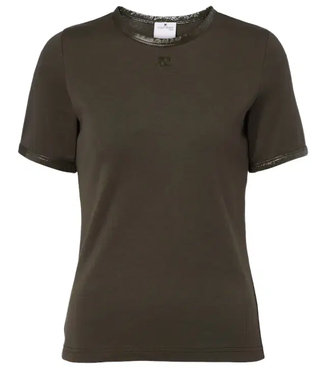 Courrèges Logo cotton-blend T-shirt