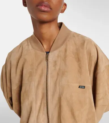 Prada Suede bomber jacket | Thumbnail 4 Prada Suede bomber jacket | Thumbnail 4
