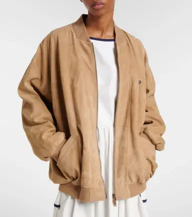 Prada Suede bomber jacket | Thumbnail 6 Prada Suede bomber jacket | Thumbnail 6