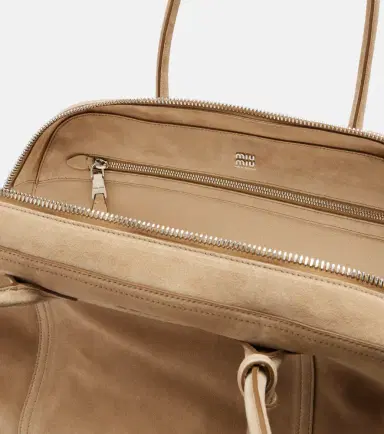 Miu Miu Vivant Large suede bowling bag | Thumbnail 3