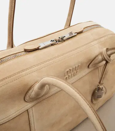 Miu Miu Vivant Large suede bowling bag | Thumbnail 4