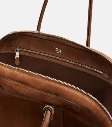 Miu Miu Vivant Large suede bowling bag | Thumbnail 2 Miu Miu Vivant Large suede bowling bag | Thumbnail 2