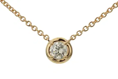 Wish Fine Jewelry 0.54ct Diamond 18K Gold Solitaire Necklace | Thumbnail 1 Wish Fine Jewelry 0.54ct Diamond 18K Gold Solitaire Necklace | Thumbnail 1
