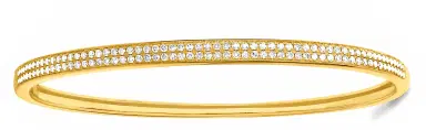 Wish Fine Jewelry 1.00ct Diamond 18K Gold Bangle Bracelet | Thumbnail 2 Wish Fine Jewelry 1.00ct Diamond 18K Gold Bangle Bracelet | Thumbnail 2