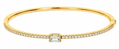 Wish Fine Jewelry 1.00ct Diamond 18K Gold Bangle Bracelet | Thumbnail 2 Wish Fine Jewelry 1.00ct Diamond 18K Gold Bangle Bracelet | Thumbnail 2