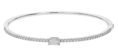 Wish Fine Jewelry 1.00ct Diamond 18K Gold Bangle Bracelet | Thumbnail 1 Wish Fine Jewelry 1.00ct Diamond 18K Gold Bangle Bracelet | Thumbnail 1
