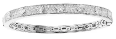 Wish Fine Jewelry 2.30ct Diamond 18K Gold Bangle Bracelet | Thumbnail 1 Wish Fine Jewelry 2.30ct Diamond 18K Gold Bangle Bracelet | Thumbnail 1