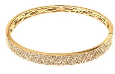 Wish Fine Jewelry 2.50ct Diamond 18K Gold Bangle Bracelet | Thumbnail 1 Wish Fine Jewelry 2.50ct Diamond 18K Gold Bangle Bracelet | Thumbnail 1