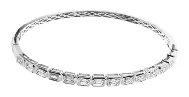 Wish Fine Jewelry 3.20ct Diamond 18K Gold Bangle Bracelet | Thumbnail 1 Wish Fine Jewelry 3.20ct Diamond 18K Gold Bangle Bracelet | Thumbnail 1