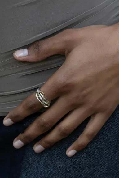 Spinelli Kilcollin Grey Diamond Three Band Sonny SG Gris Ring | Thumbnail 2