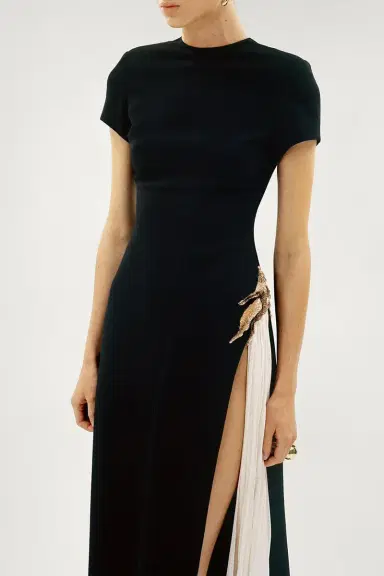 Marmar Halim Short Sleeve Maxi Dress | Thumbnail 3