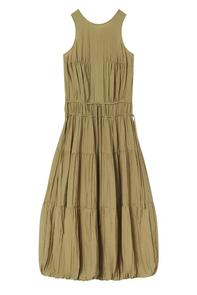 Soft Pleated Turn Up Dress